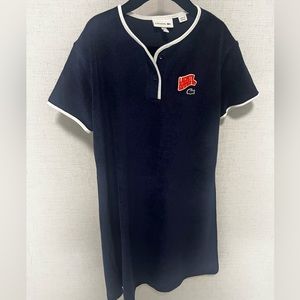 Lacoste 🐊 Girls Navy Terry Dress